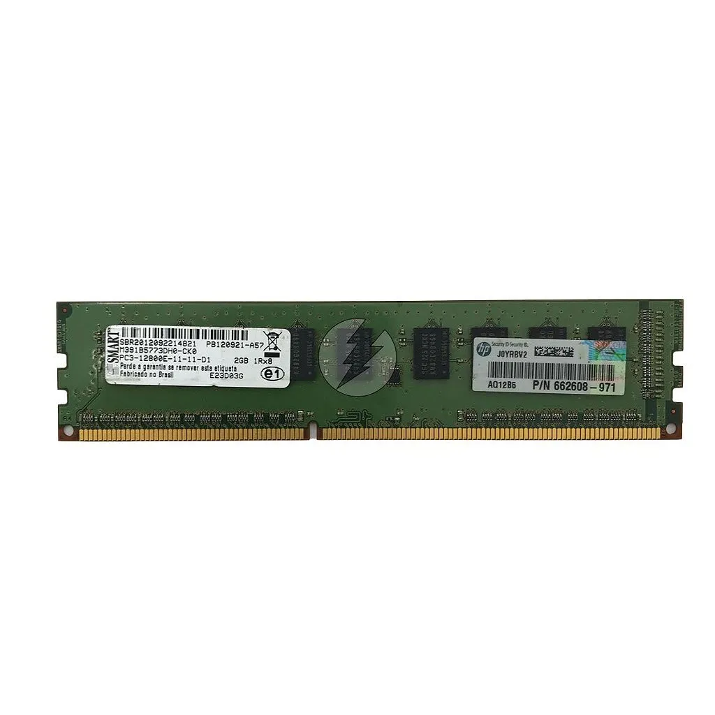 Memória RAM Smart M391B5773DH0-CK0 E23D03G: DDR3, 2GB, 1Rx8, 1600E, ECC UDIMM