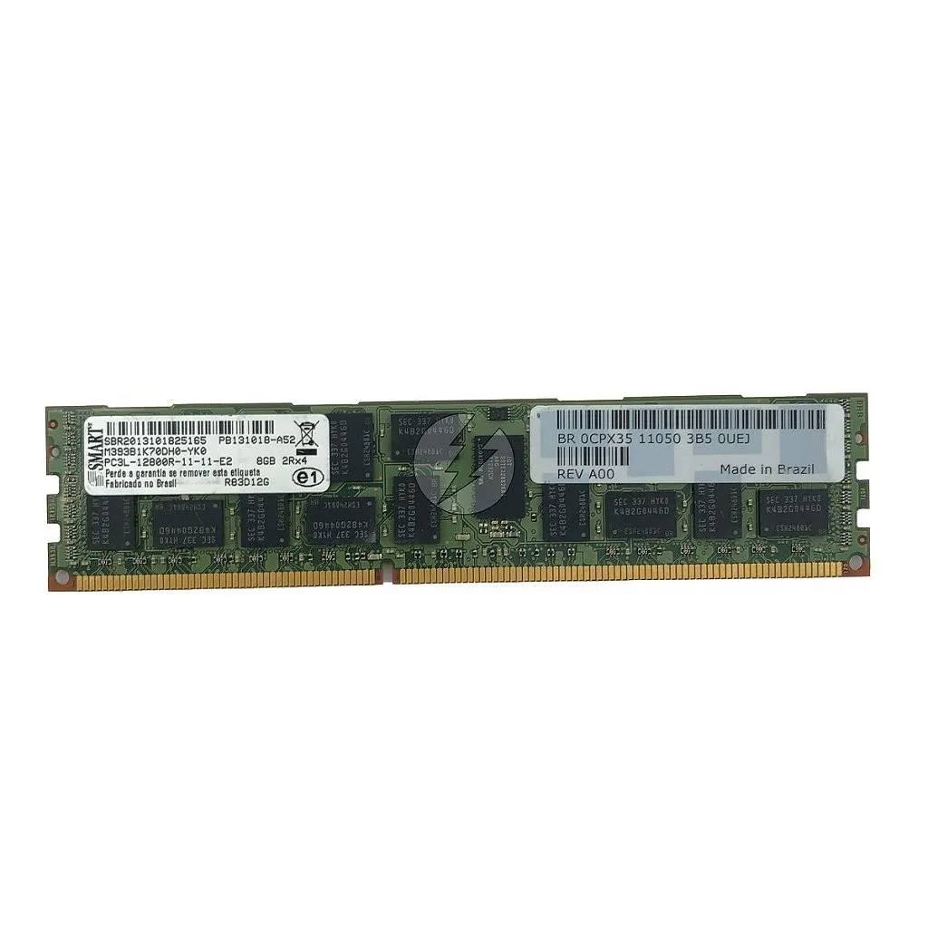 Memória RAM SMART M393B1K70DH0-YK0 R83D12G 0CPX35: DDR3L, 8GB, 2Rx4, 1600R, RDIMM