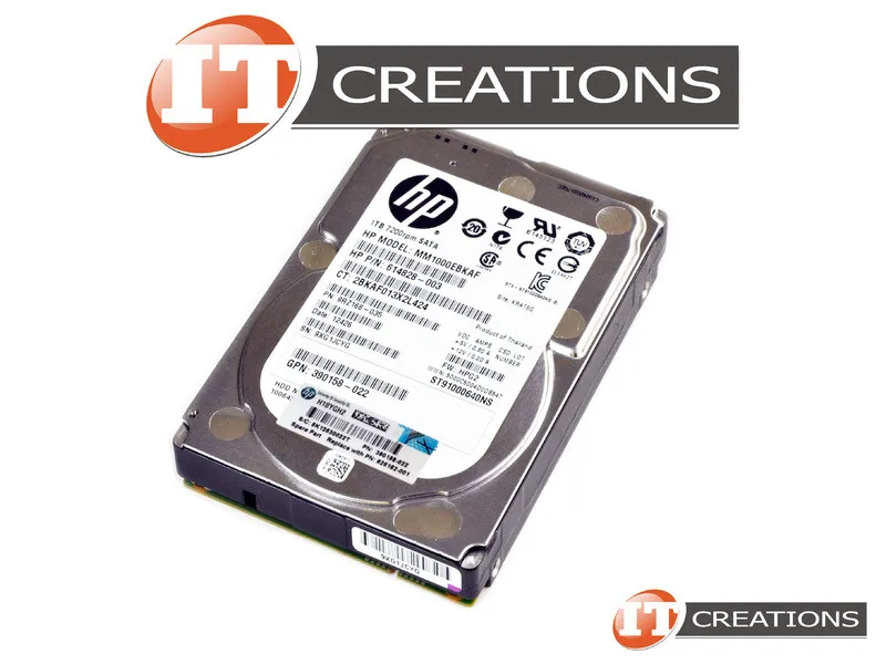 MM1000EBKAF HP HP 1TB SATA 3G 7.2K SFF (2.5in) HDD