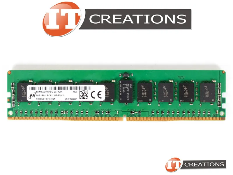 MTA18ASF1G72PZ-2G3B1 MICRON 8GB (1*8GB) 1RX4 PC4-19200T-R DDR4-2400MHZ RDIMM