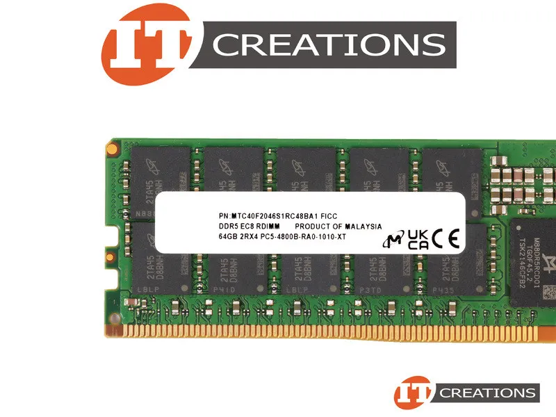 MTC40F2046S1RC48BA1 Micron 64GB 2Rx4 PC5-38400-4800MHz