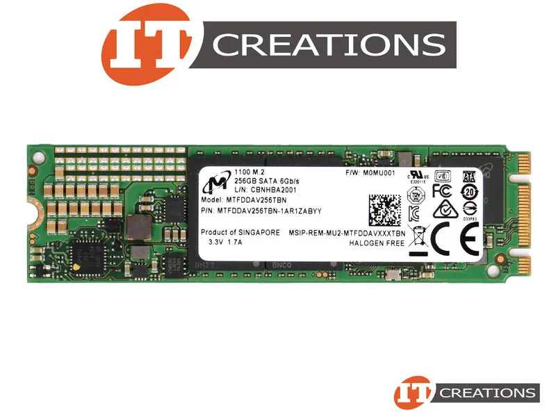 MTFDDAV256TBN-1AR1ZABYY MICRON 256GB 6G M.2 2280 SATA SSD