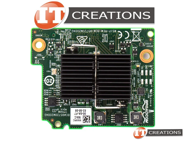 MW9RC DELL BROADCOM 5720 1GB QUAD-PORT KR BLADE NIC