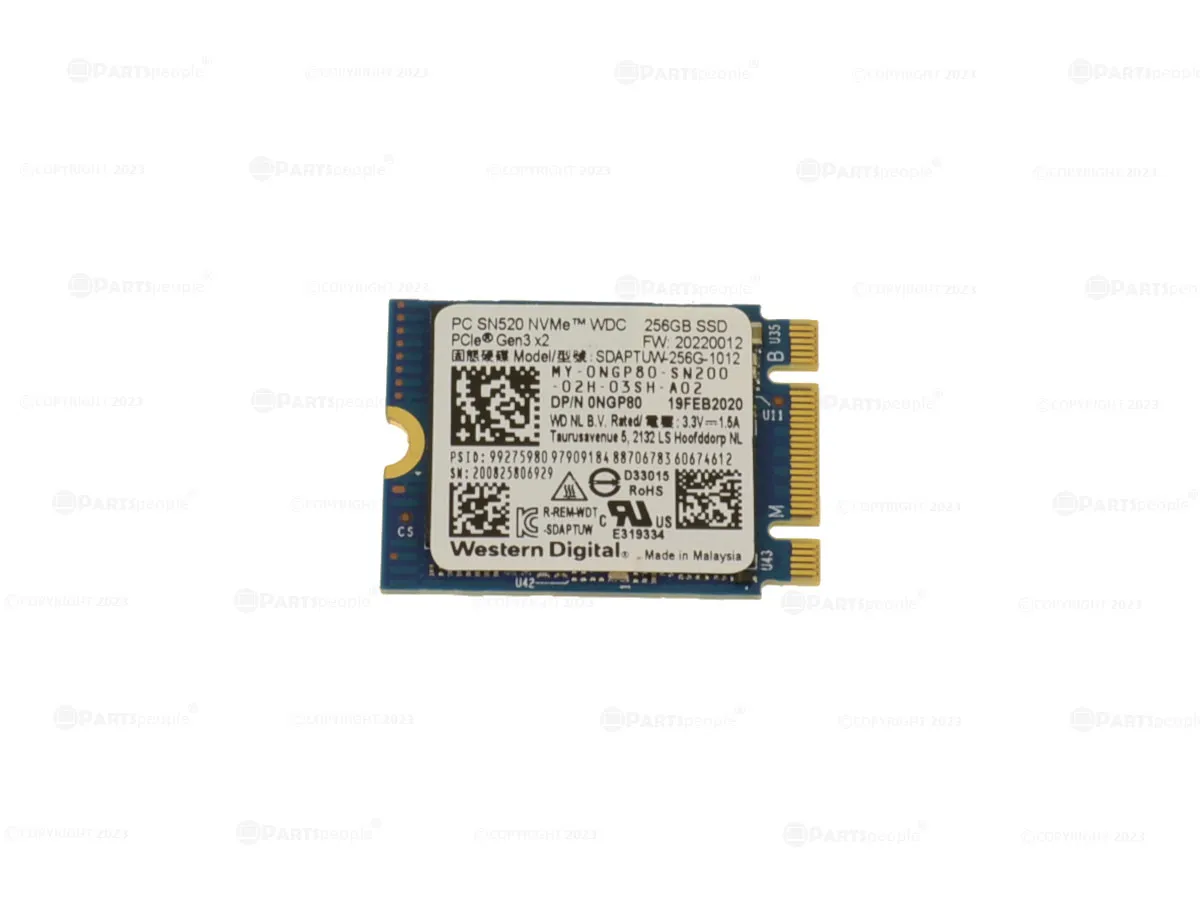 NGP80 DELL 256GB M.2 MICRO NVME SSD