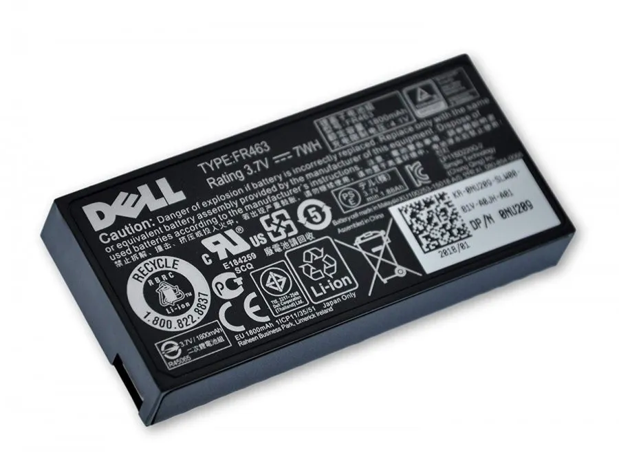 0NU209 Dell Dell - RAID controller battery backup unit - 1 x lithium ion 1-cell 7 Wh