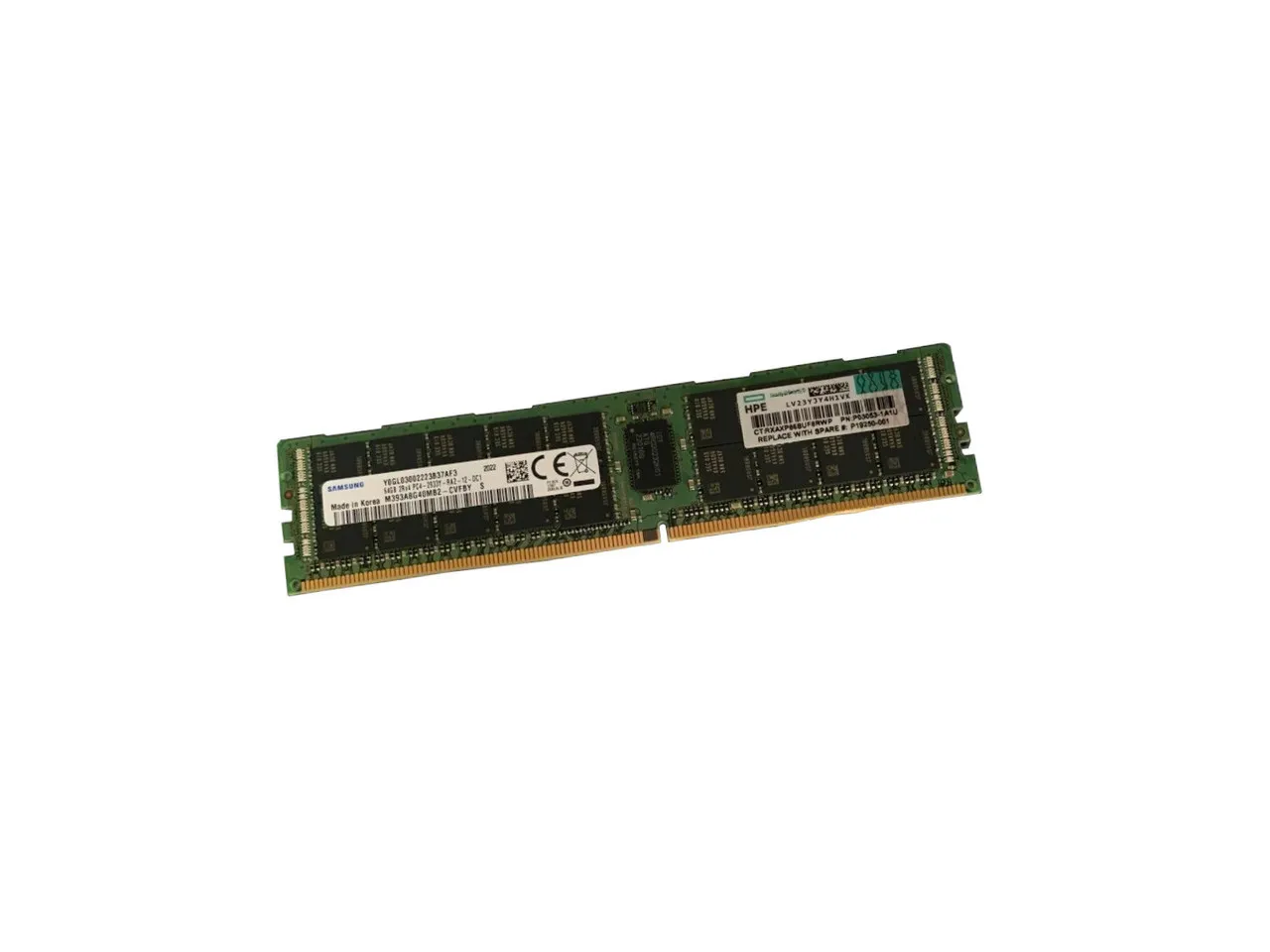 P06035-B21 SAMSUNG 64GB (1*64GB) 2RX4 PC4-25600AA-R DDR4-3200MHZ RDIMM