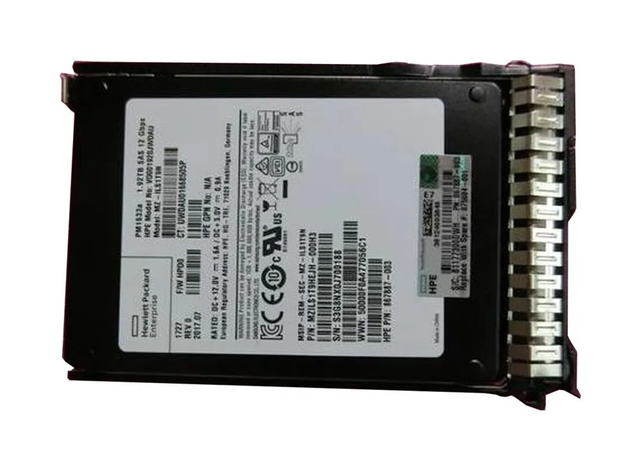P06586-B21 HPE 1.92TB SAS 12G Read Intensive SFF (2.5in) SC SSD