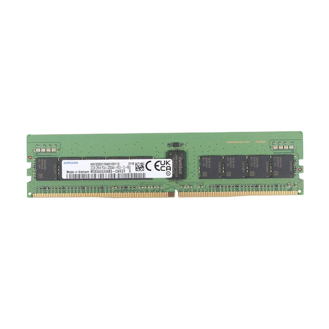 P07644-B21 SAMSUNG 32GB (1*32GB) 2RX8 PC4-25600AA-R DDR4-3200MHZ RDIMM