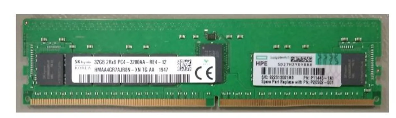 P07644-B21 MICRON 32GB (1*32GB) 2RX8 PC4-25600AA-R DDR4-3200MHZ RDIMM