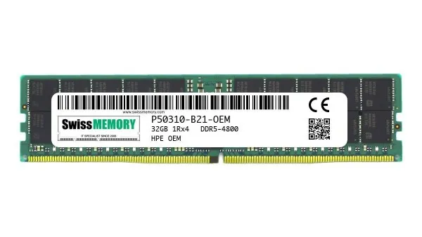 P50310-B21 HPE 32GB (1*32GB) 1RX4 PC5-38400R DDR5-4800MHZ RDIMM