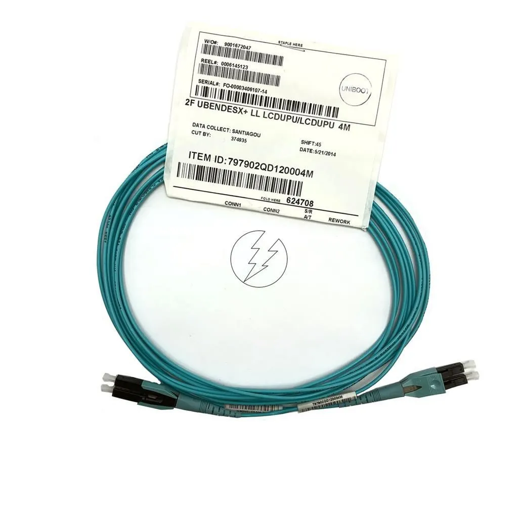 Patch Cord Corning Duplex, 2f, 4m, Conexão Lc Para Lc