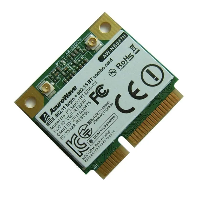 Placa Wifi Azurewave Awnb087h-le Wifi N150 Bluetooth Pcie