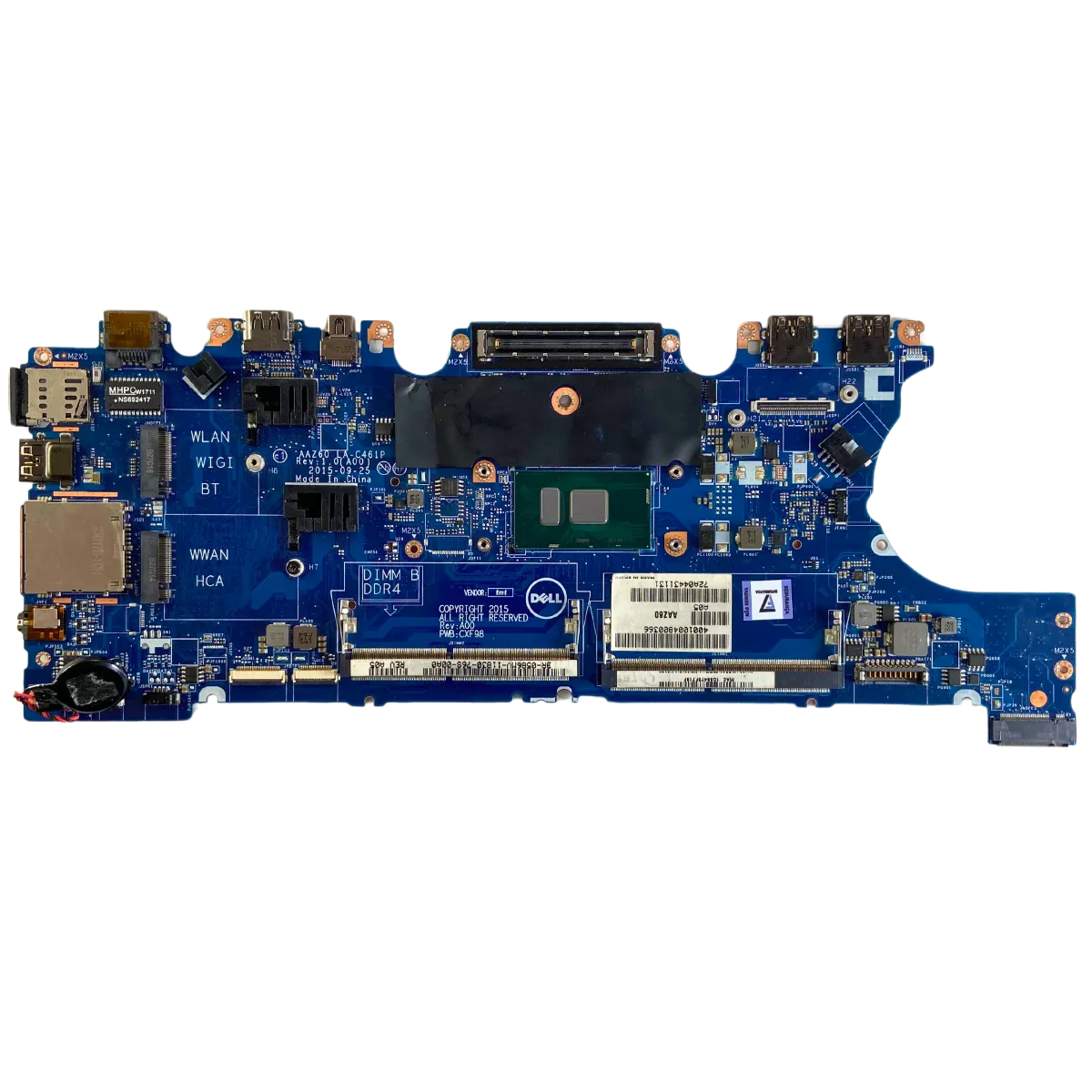 Placa Mãe Dell Latitude	LA-C461P Core™ i5-6300U 3M DE CACHE