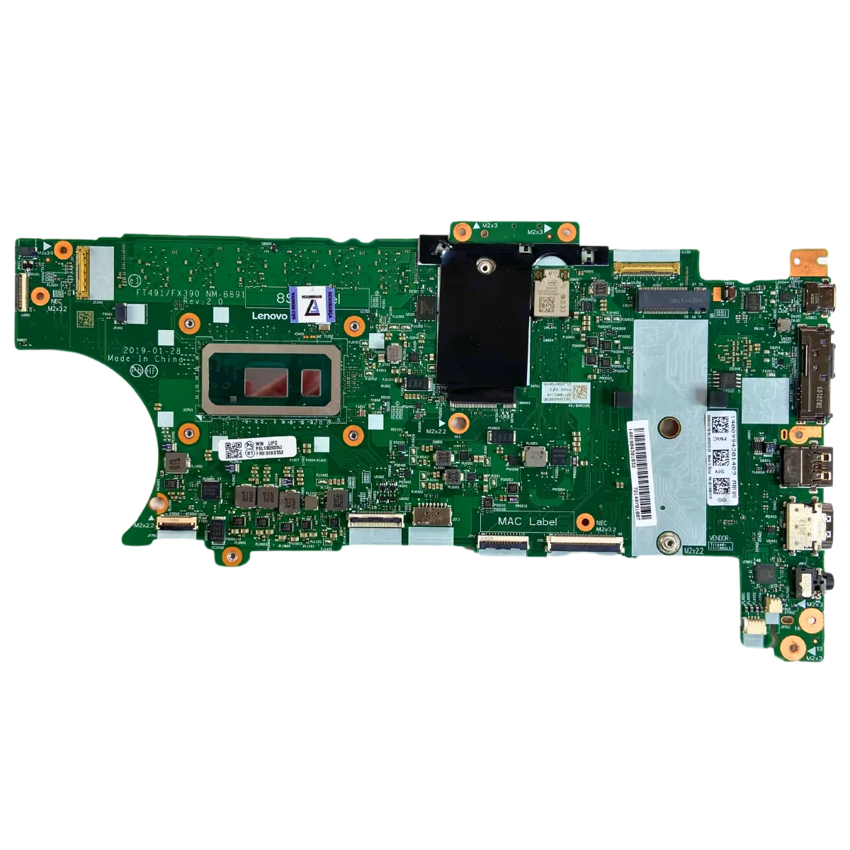 Placa Mãe Lenovo NM-B891 Core™ i7-8665U 8GB DDR4 ONBOARD