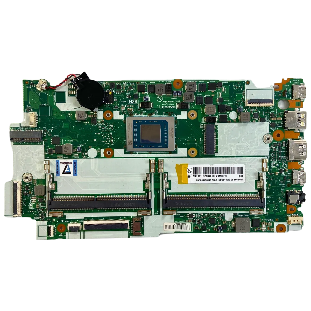 Placa Mãe Lenovo NM-E141 AMD Ryzen 3 - JK4A5  8GB OnBoard