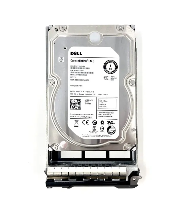 RVX9N Dell Disk 1TB 7.2K NL-SAS 3.5 EQL