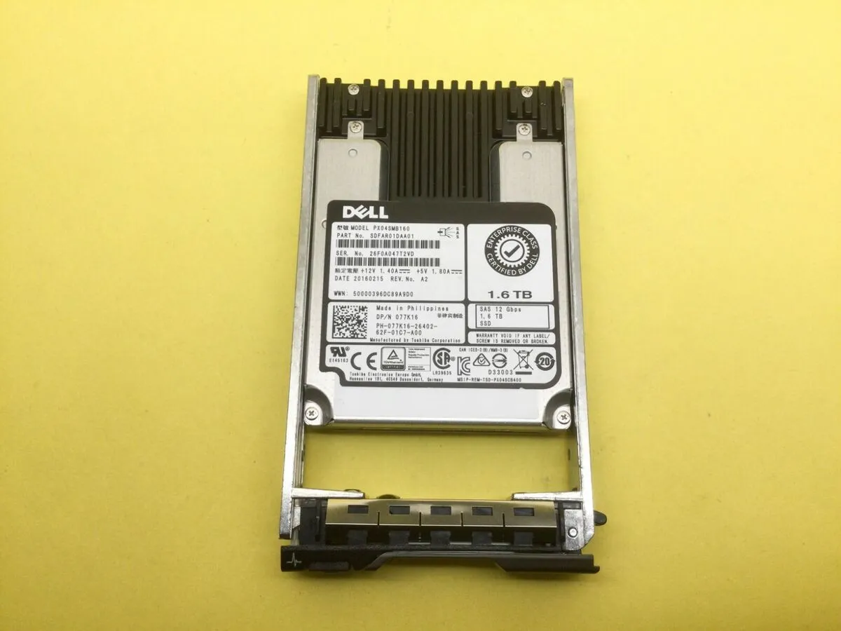 77K16 DELL 1,6TB 12G 2,5INCH MU SAS SSD