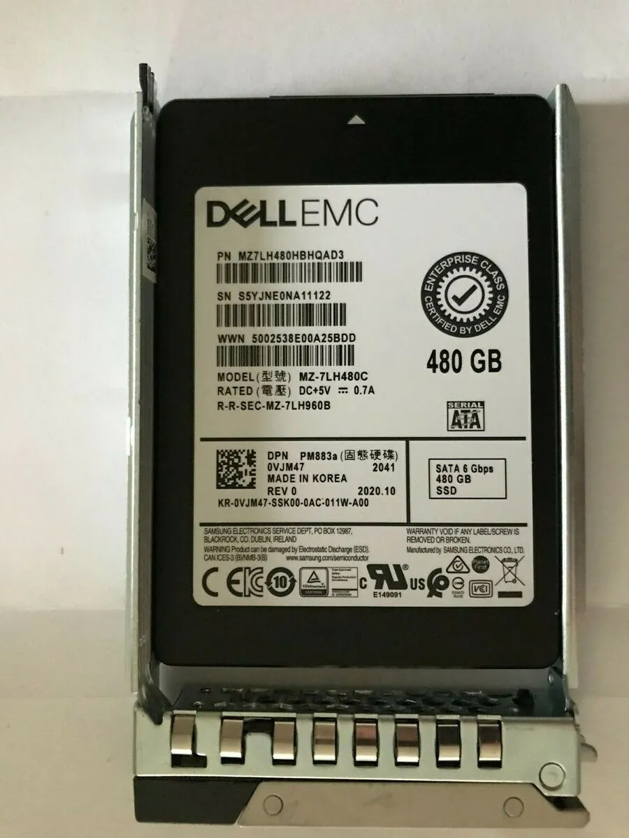 VJM47 DELL EMC 480GB 6G RI 2,5INCH SATA SSD