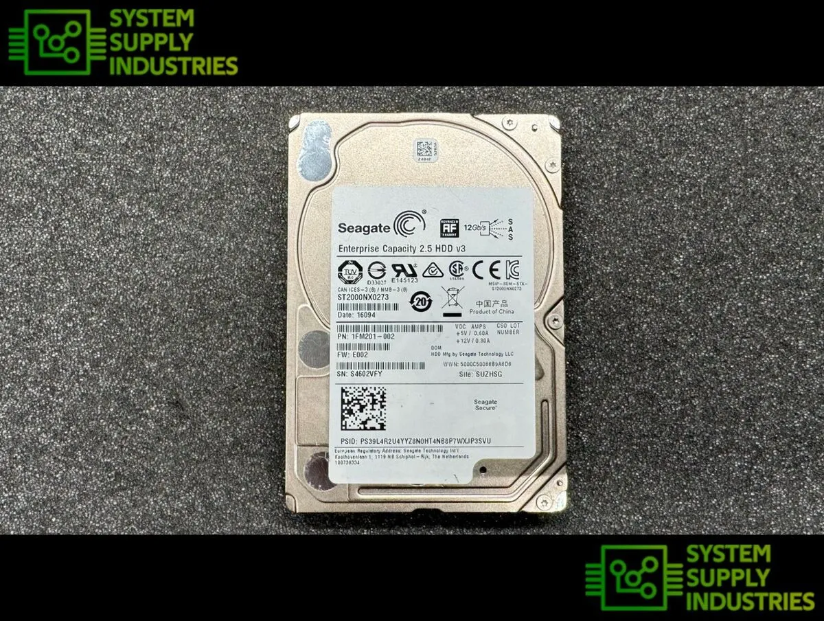 0952705-04-CL SEAGATE COMPELLENT 2TB 7,2K 6G 3,5INCH SAS HDD