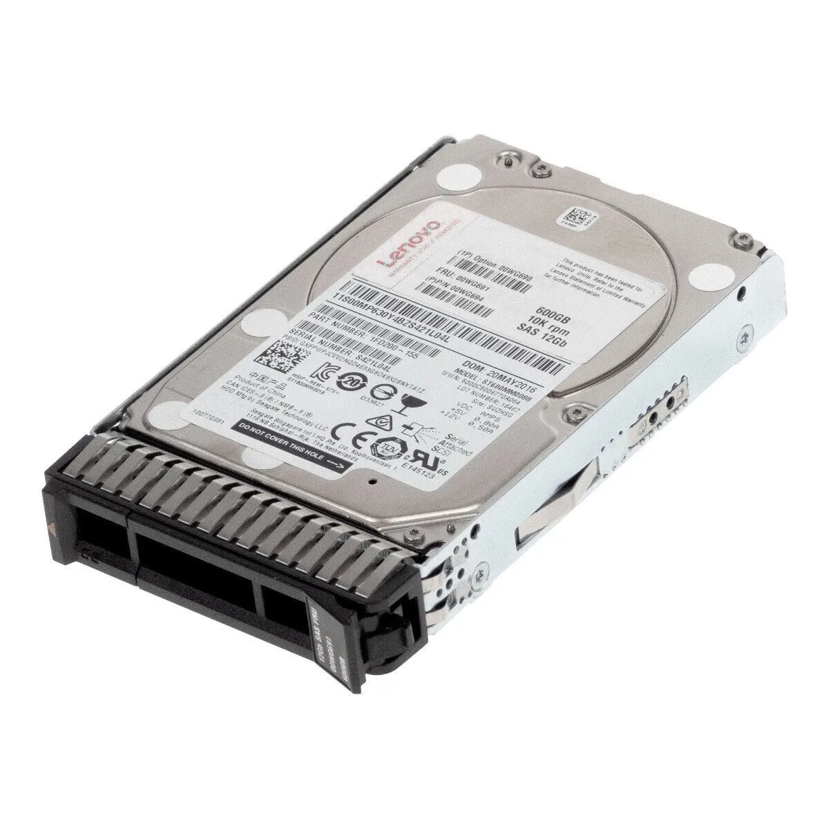 00WG691 LENOVO 600GB 10K 12G 2,5INCH SAS HDD