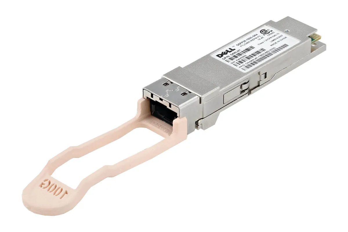 4WJ41 Dell DELL branded 4WJ41 QSFP-100G-SR4 QSFP28 100Gbps SR4 MMF MPO-12 FTLC9551REPM-FC