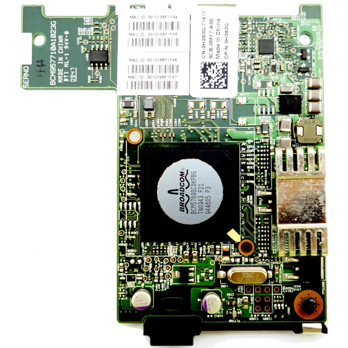 H093G Dell Broadcom 5709 1GB DualPort NIC