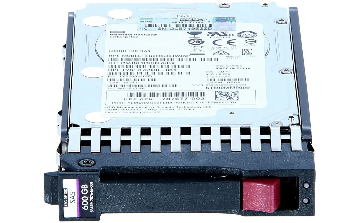 787646-001 HP HPE MSA 600GB SAS 12G 10K SFF (2.5in) HDD