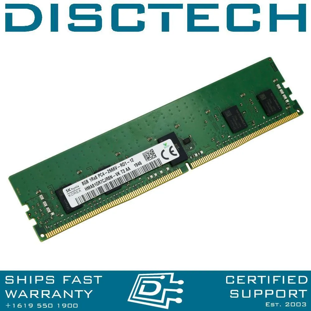 HMA81GR7CJR8N-VK Hynix 8GB 1Rx8 PC4-21300V-2666MHz