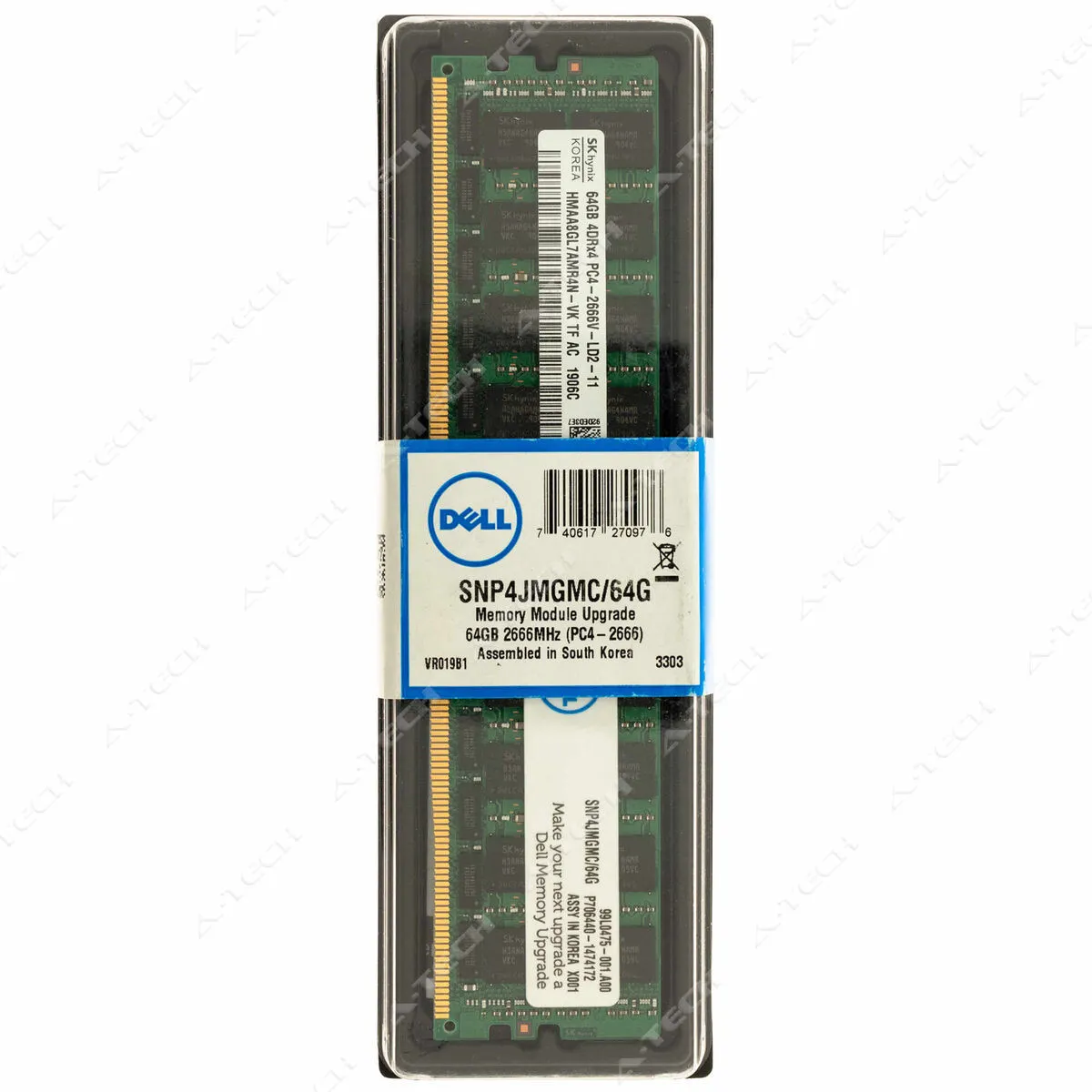 SNP4JMGMC/64G DELL 64GB (1*64GB) 4RX4 PC4-21300V-L DDR4-2666MHZ LRDIMM