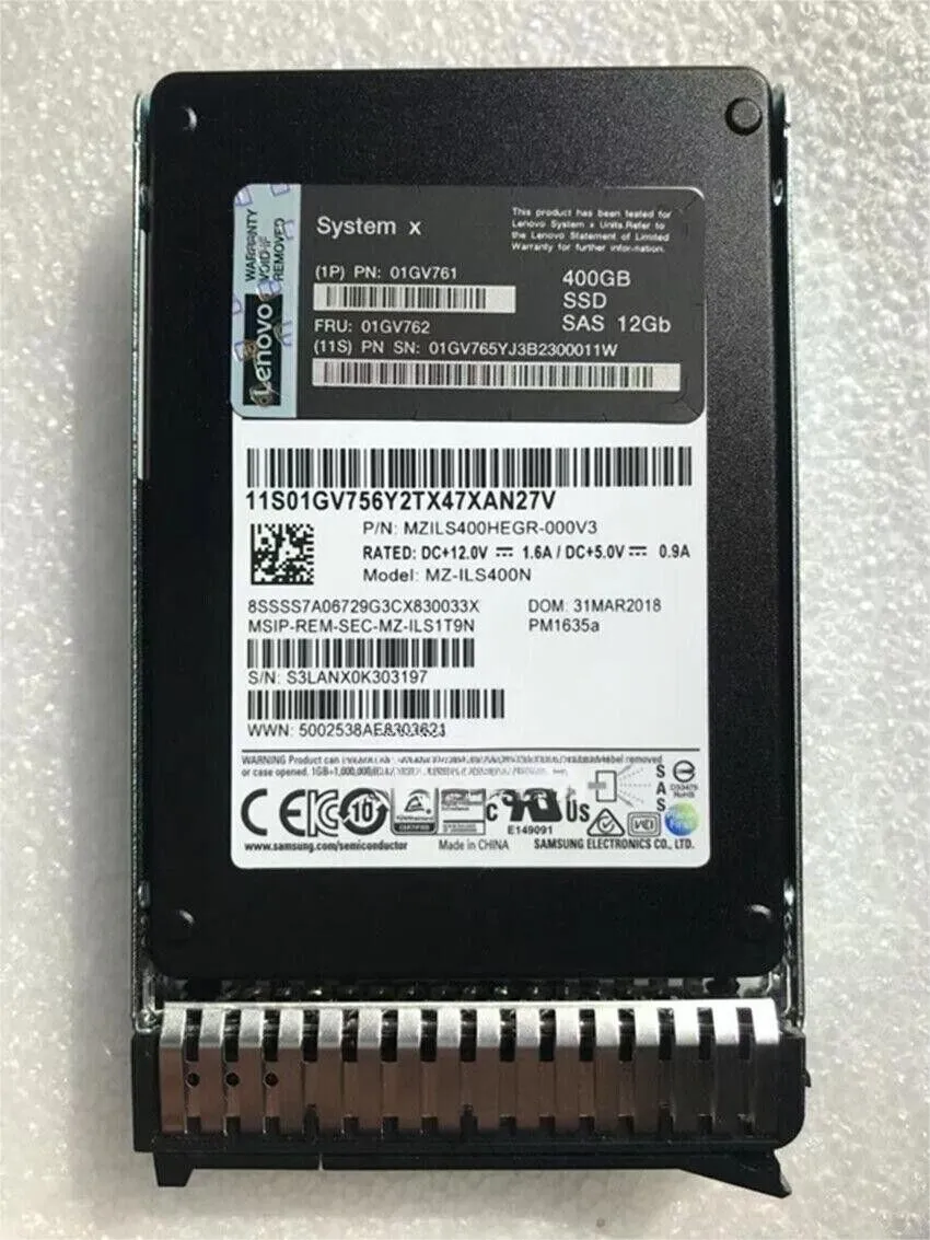 01GV761 400GB 12Gb SAS G3HS 2.5 SSD