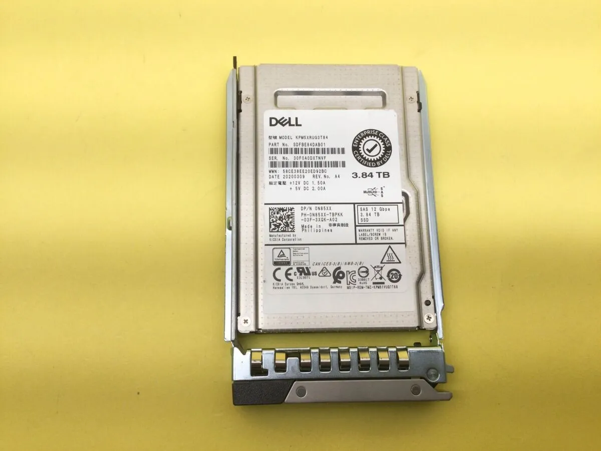 N85XX Dell 3.84TB SSD 12G SAS 2.5 RI