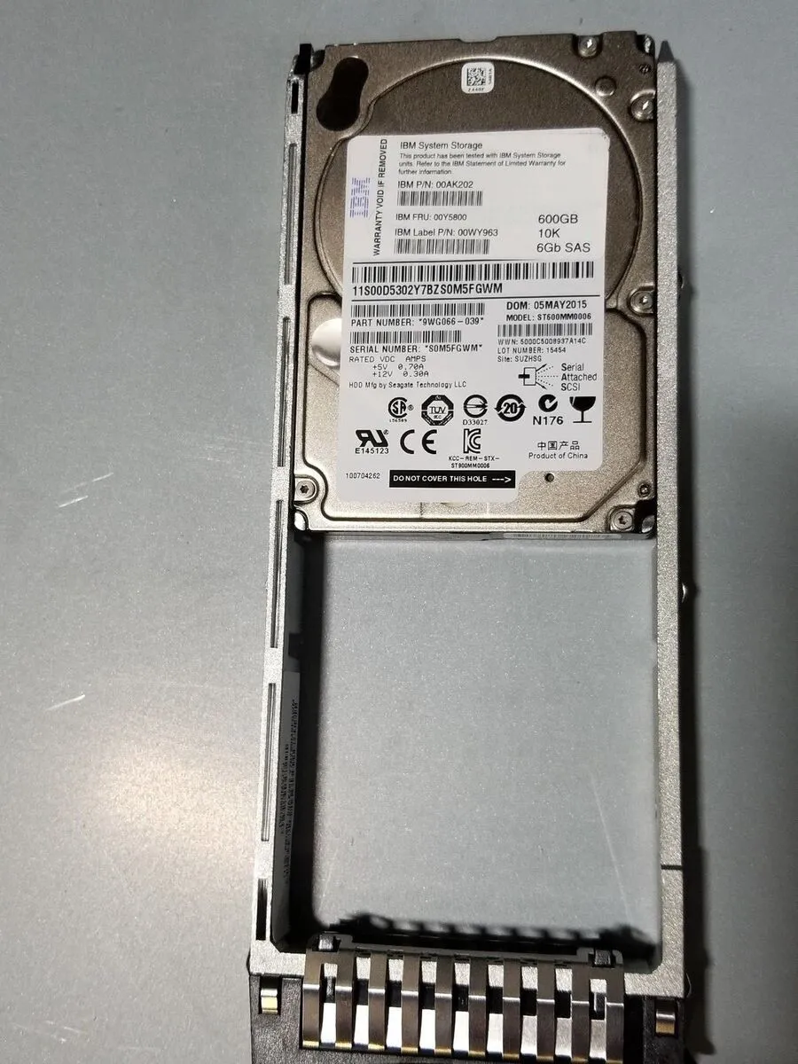 00Y5800 IBM V5000 - 600GB 10K 6Gb SAS 2.5
