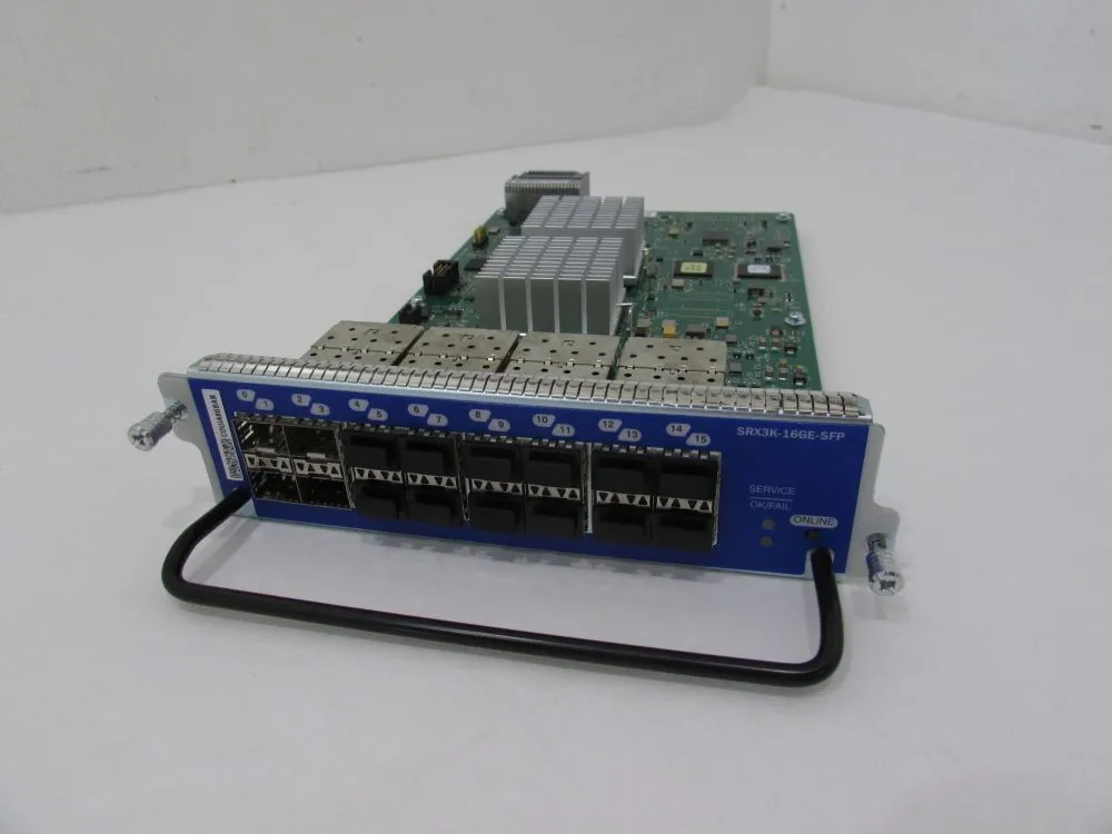 SRX3K-16GE-SFP JUNIPER 16X1 GIGABIT SFP ETHERNET I/O CARD FOR SRX3000 LINE