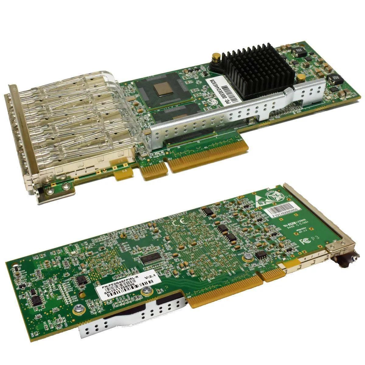 PE2G4SFPI6L-R SILICOM QUAD PORT FIBER SFP GIGABIT PCI-E SERVER ADAPTER