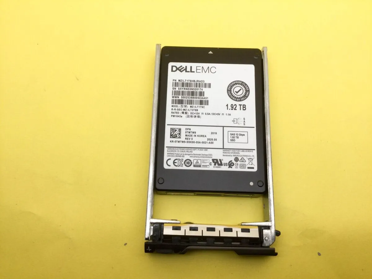 TMTW9 Dell 1.92TB SSD 12G SAS 2.5 RI TLC