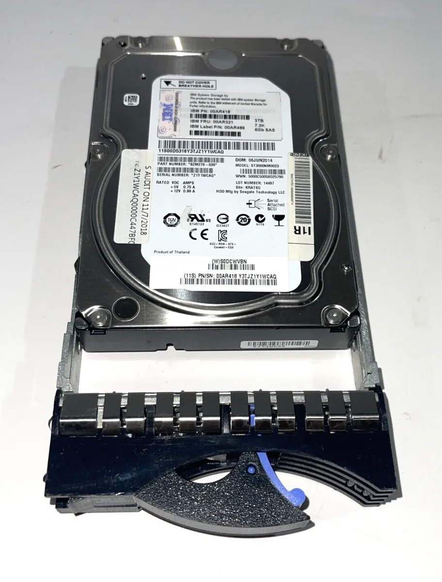 00AR321 IBM 3TB 7.2K 3.5 Inch NL HDD