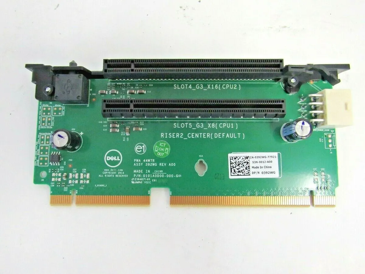392WG DELL POWEREDGE R730 / R730XD PCI-E X16 RISER-2 CARD