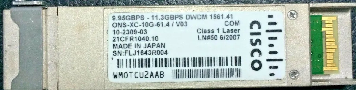 ONS-XC-10G-61.4 CISCO OC-192/STM-64/10GE XFP 1554.94 ONS
