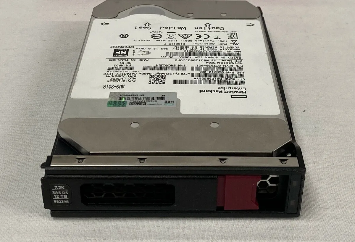 881779-B21 HPE 12TB SAS 12G Midline 7.2K LFF (3.5in) SC HDD