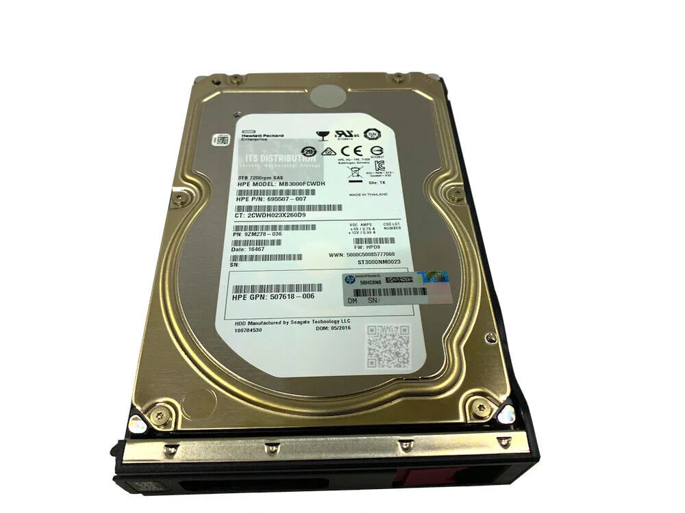 797277-B21 HP 3TB 7,2K 6G 3,5INCH SAS HDD