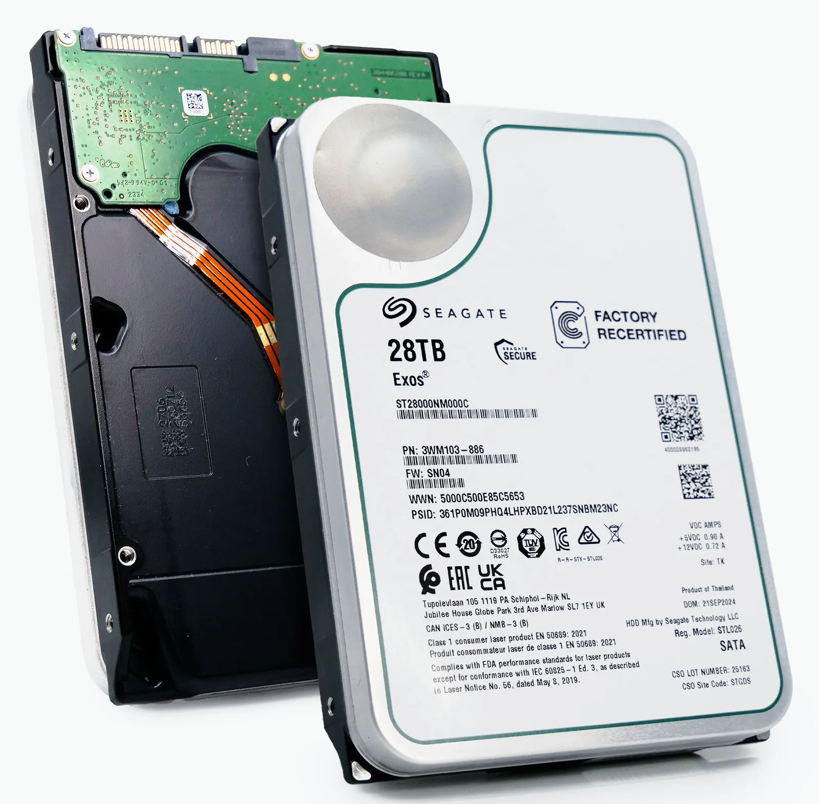 HD SEAGATE EXOS ENTERPRISE 28TB, ST28000NM000C, 3.5, SATA, 7.2K, 6GBPS