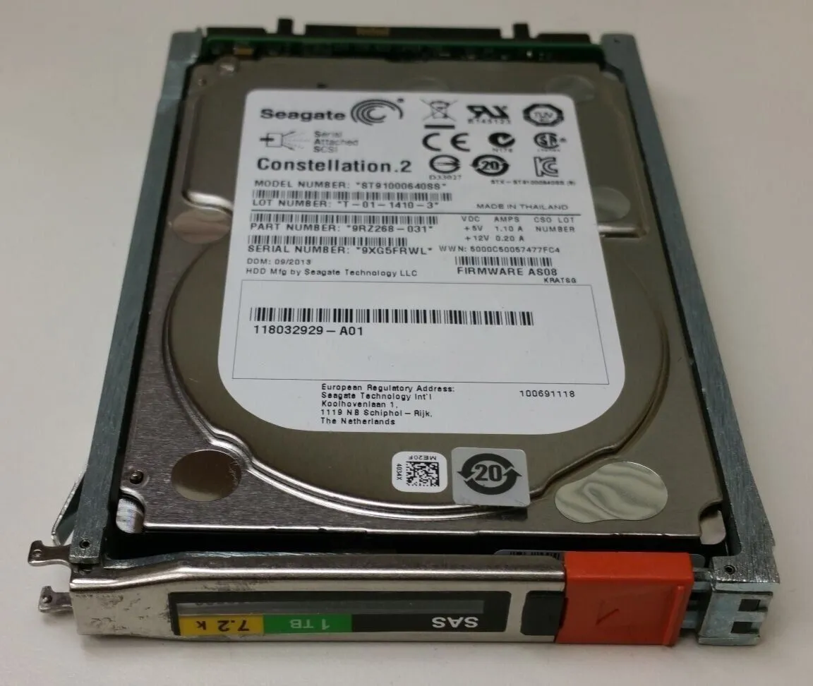 V4-2S07-010 EMC Disk 1TB 7.2K 2.5 6Gb/sec SAS
