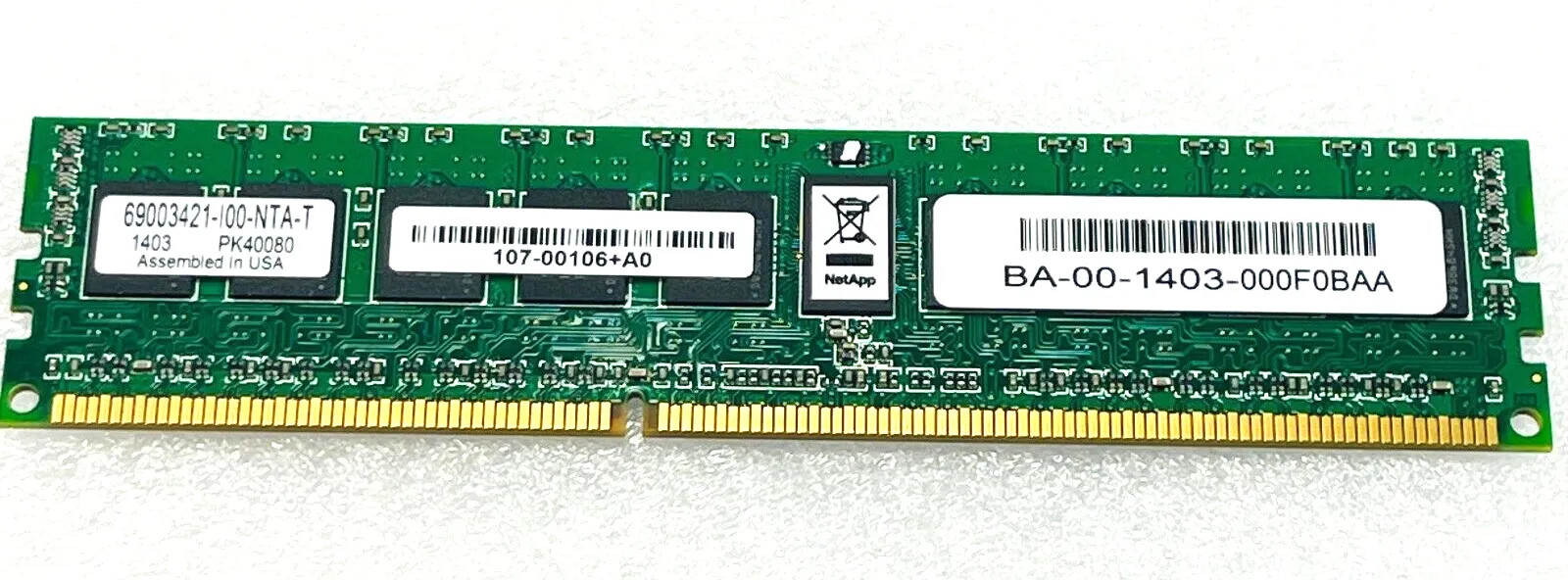 107-00106 NETAPP DIMM.8GB For FAS80X0 Systems