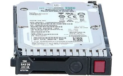 870757-B21 HPE 600GB 15K 12G 2,5INCH SC DS SAS HDD