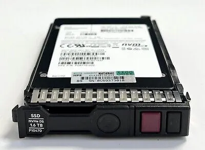 P10222-B21 HPE 1.6TB NVMe x4 Lanes Mixed Use SFF (2.5in) SCN Digitally Signed Firmware SSD