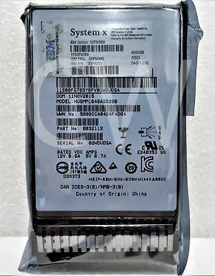 00FN390 LENOVO 400GB 12G 2,5INCH MLC SAS SSD