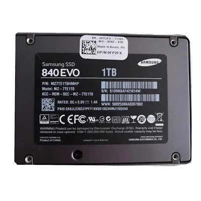MZ7TE1T0HMHP 1TB SSD 6G SATA 2.5 SAMSUNG