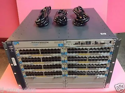 J8698A HP HPE E5412 ZL SWITCH CHASSIS Incl. ProCurve switch 5400 zl management module J8726A