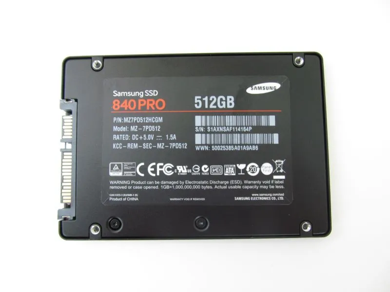 MZ7PD512HCGM SAMSUNG 840PRO 512GB 2.5INCH SATA SSD
