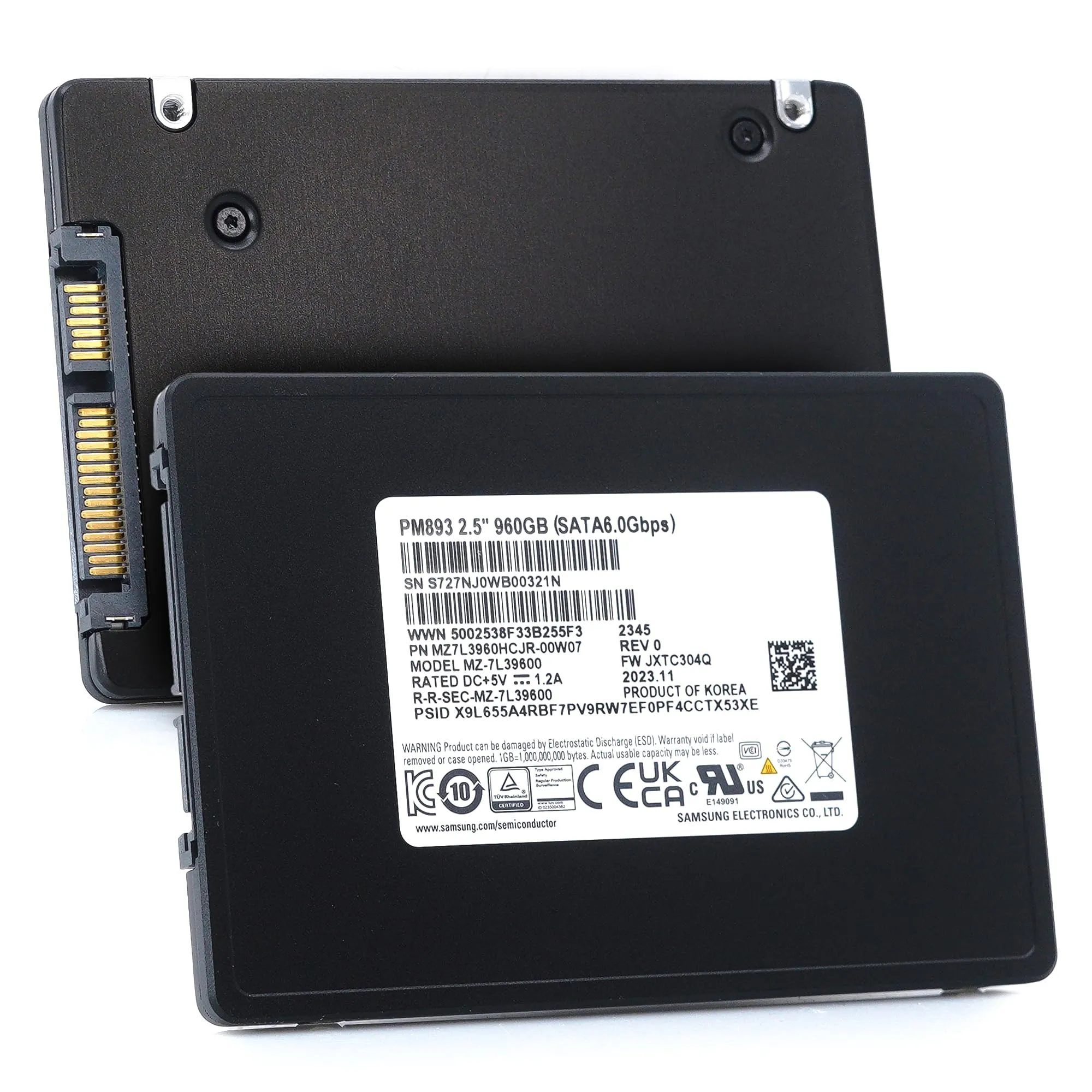 400-AXSJ Samsung 960GB SSD 6G SATA 2.5 RI TLC